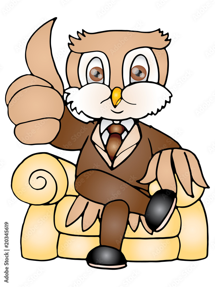Naklejka premium owl boss