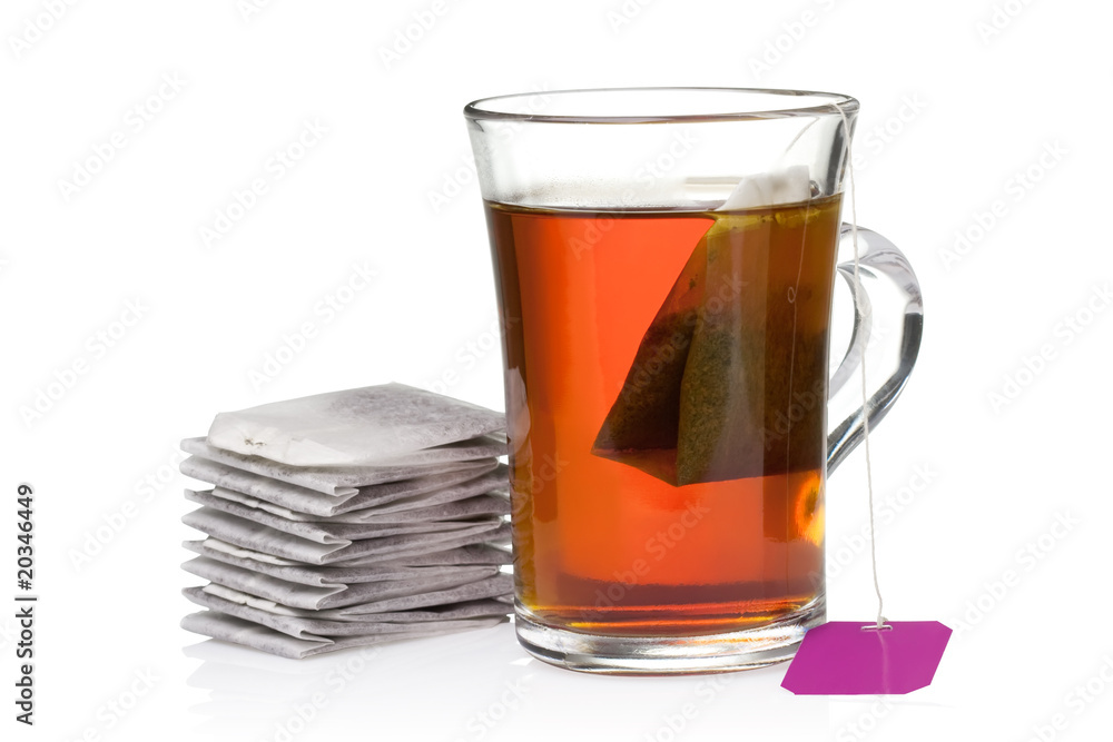 Glass of Tea with Bag End Glass of Tea with Bag End