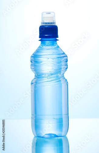 Water bottle against the background