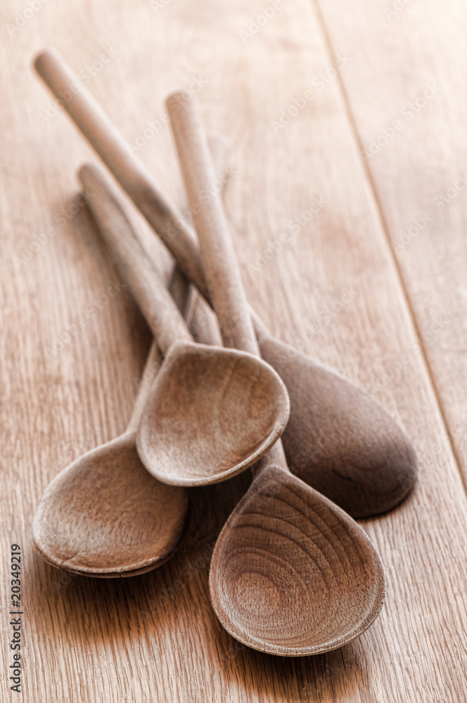 Old Rustic Wooden Spoons Old Rustic Wooden Spoons