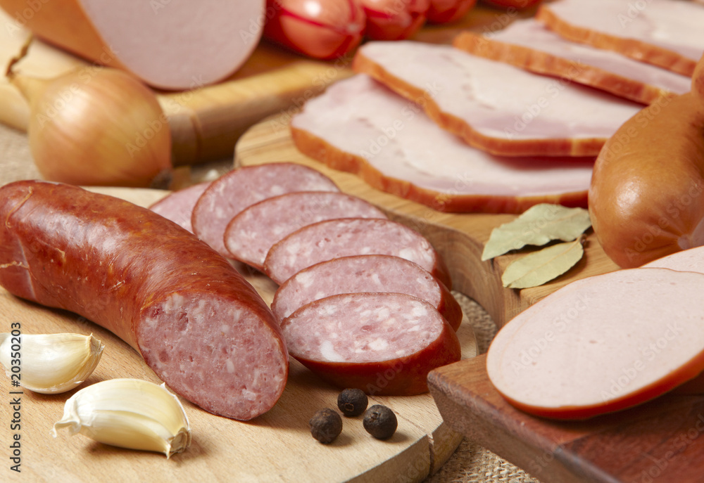 meat and sausages meat and sausages