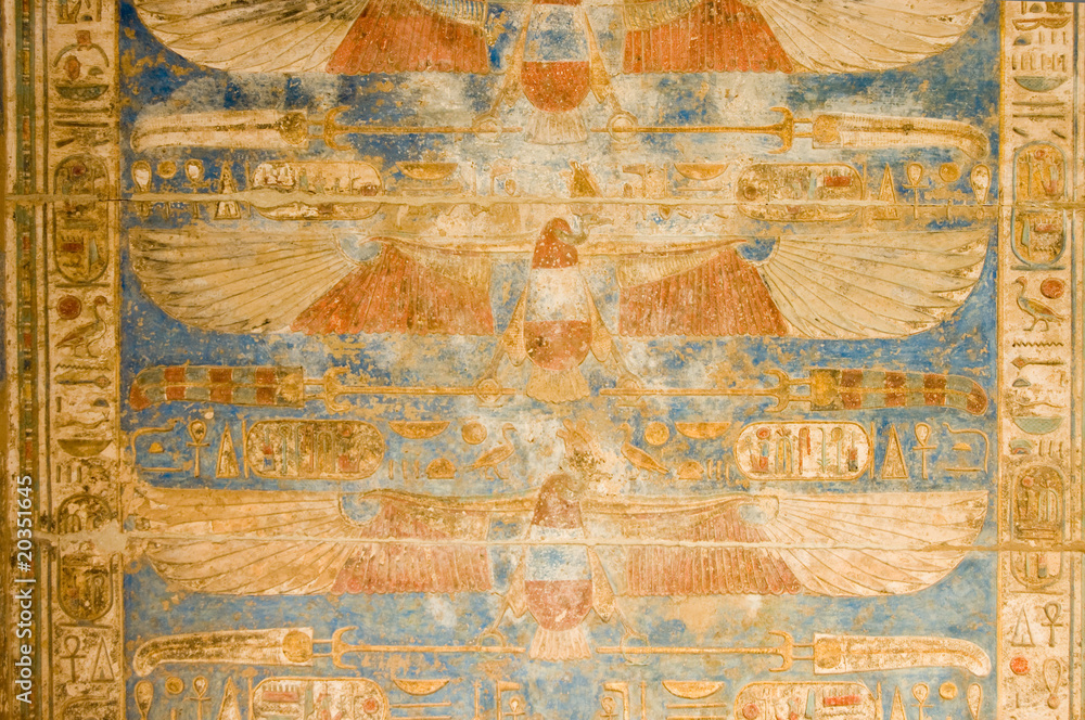 Fototapeta premium Vulture Ceiling, Ancient Egypt
