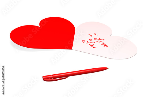 Valentine's day postcard