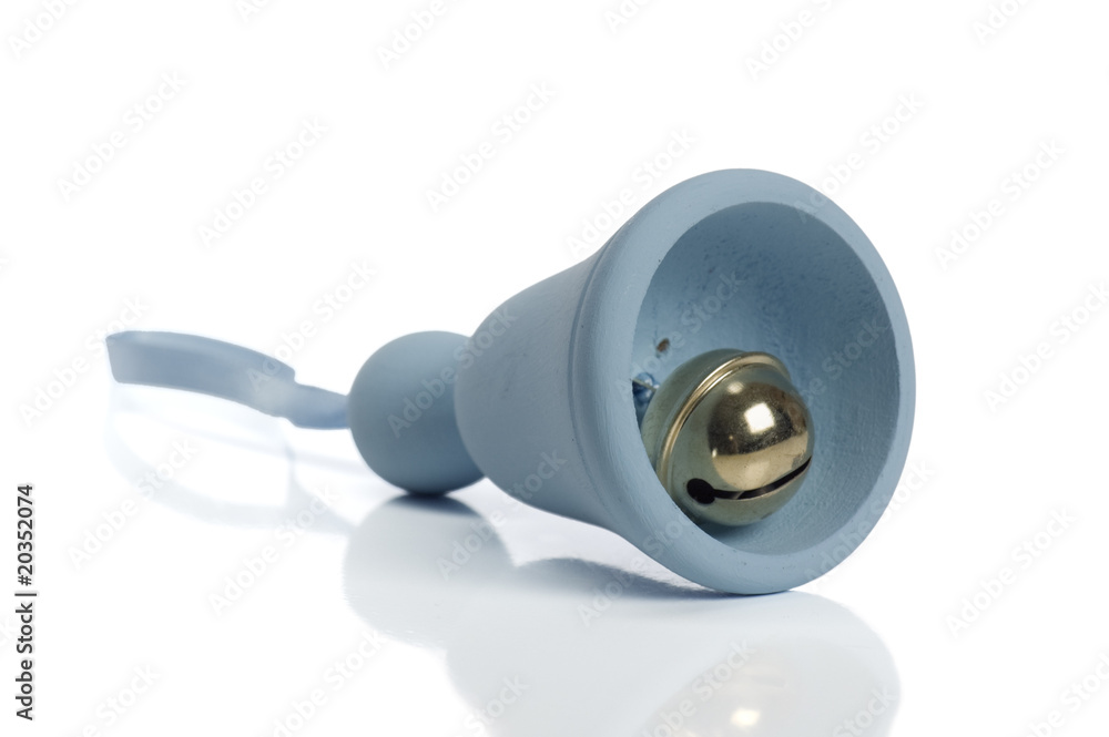 Blue children's hand bell Blue children's hand bell