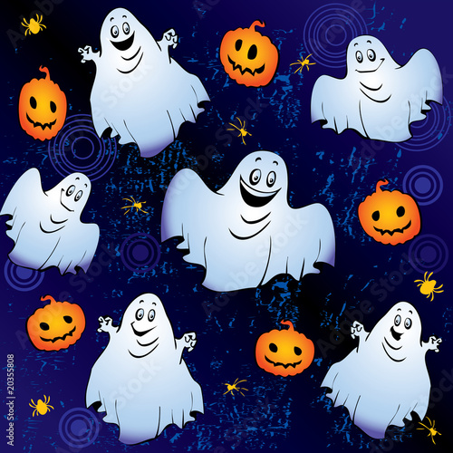 Halloween night. Vector art-illustration.