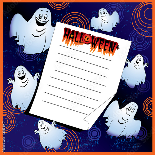 Halloween Invitation. Place for sample text.