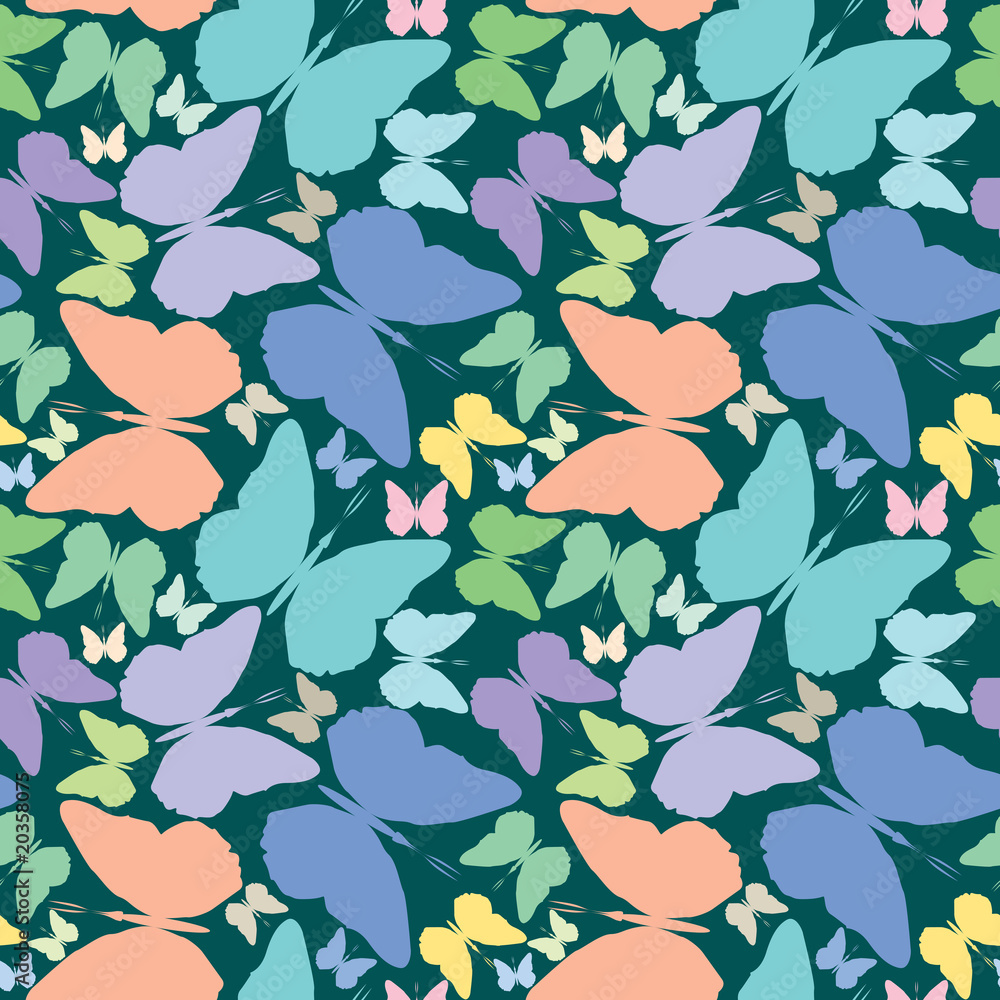 butterflies seamless pattern over blue extended butterflies seamless pattern over blue extended