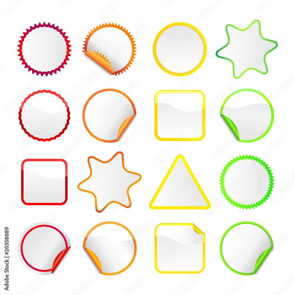 Bright stickers Set 4 - Borders Bright stickers Set 4 - Borders