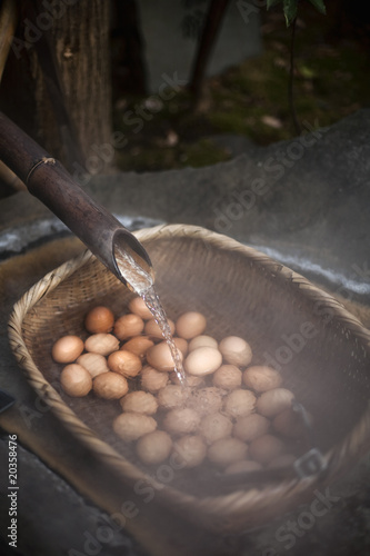 Hot spring boiled eggs