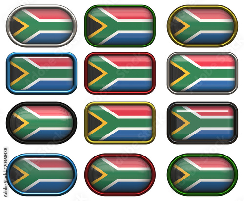 12 buttons of the Flag of South Africa