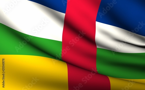 Flying Flag of Central African Republic | All Countries Collecti