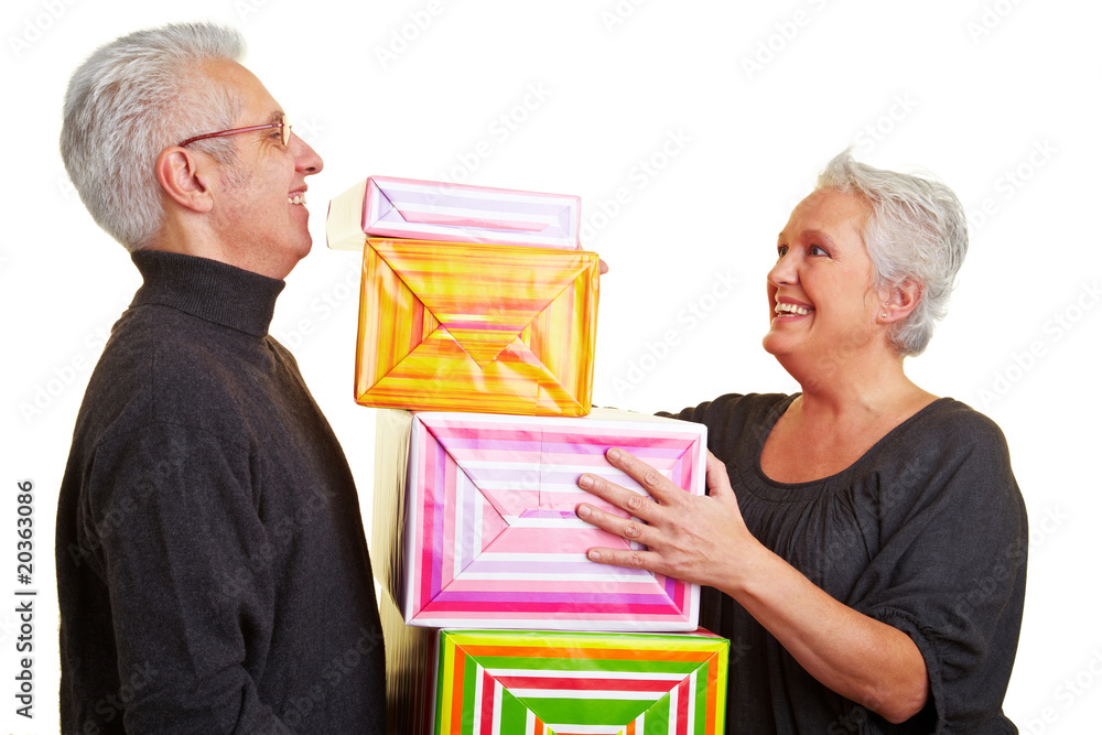 Geschenke überreichen Stock Photo Adobe Stock