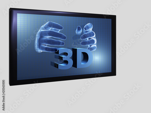 Illustration zum Thema 3D-Filme - isoliert - 3D