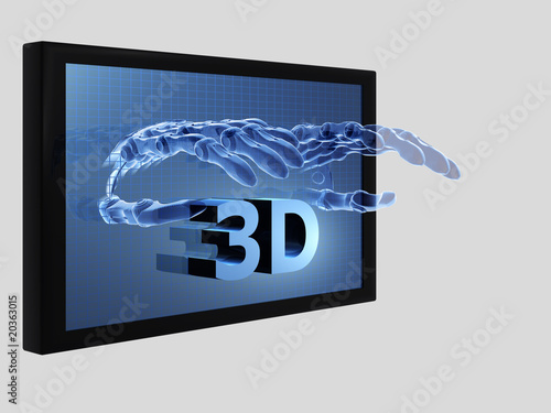 Illustration zum Thema 3D-Filme - isoliert - 3D