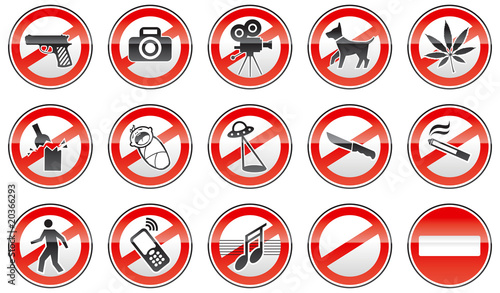 prohibited signs
