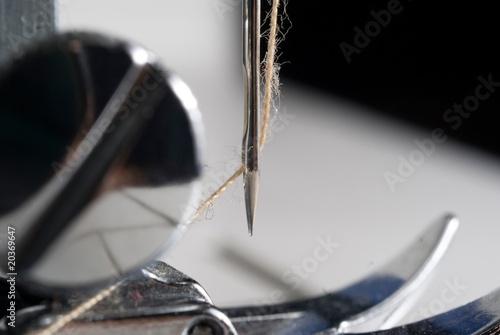 needle in sewing machine photo