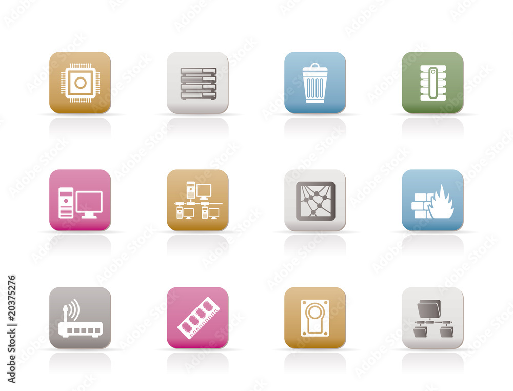 Computer and website icons - vector icon set Computer and website icons - vector icon set
