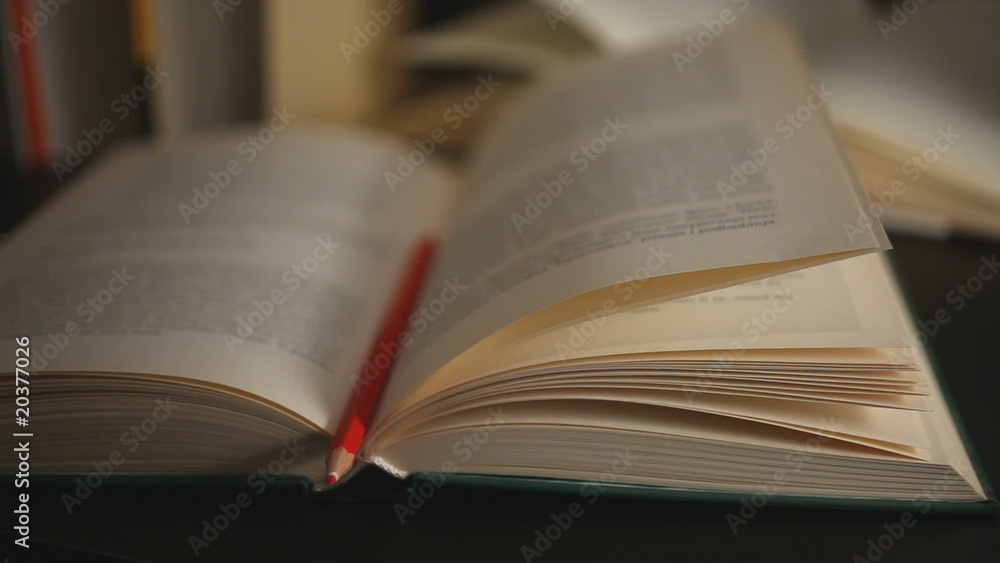 Books and important message write on note book