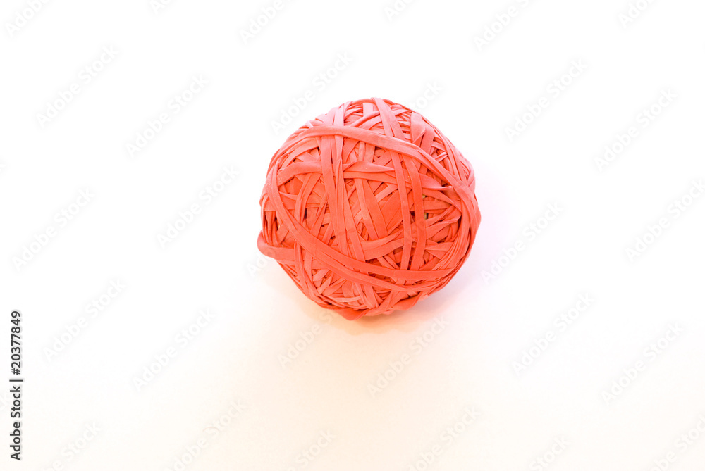Elastic band ball Elastic band ball