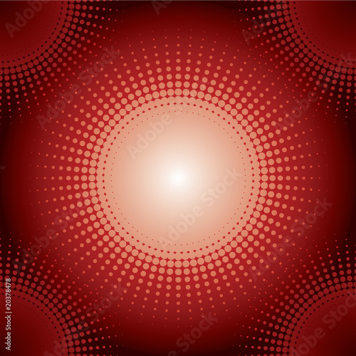 Halftone background red