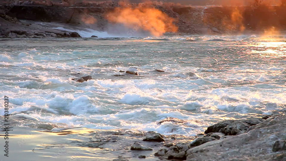 river in sunrise industry zone and waste water time laps river in sunrise industry zone and waste water time laps