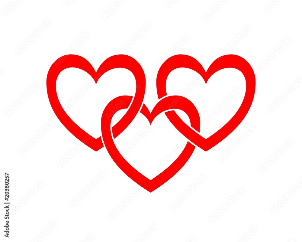 3 Herzen Vector Adobe Stock