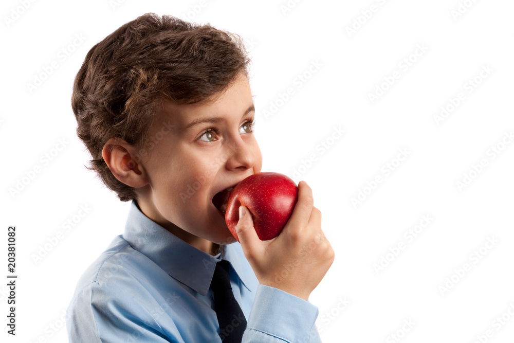 Lunch break with apple Lunch break with apple