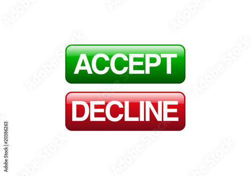 accept & decline icons