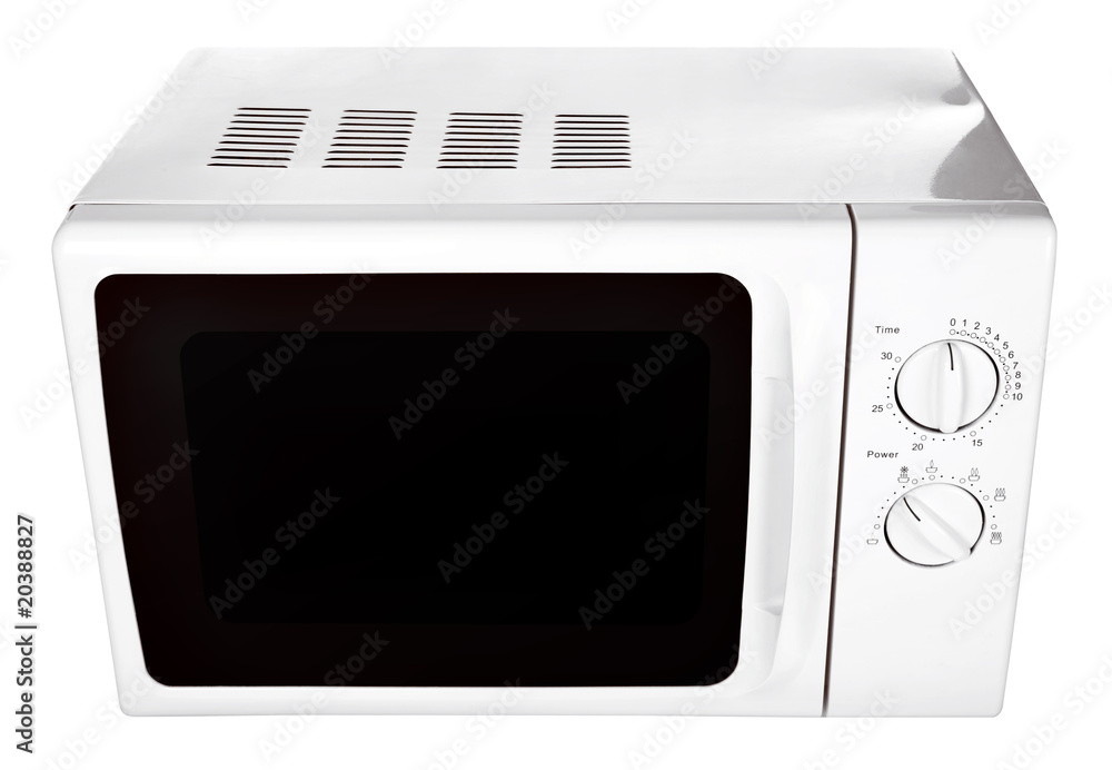 Fototapeta premium microwave oven isolated on a white background