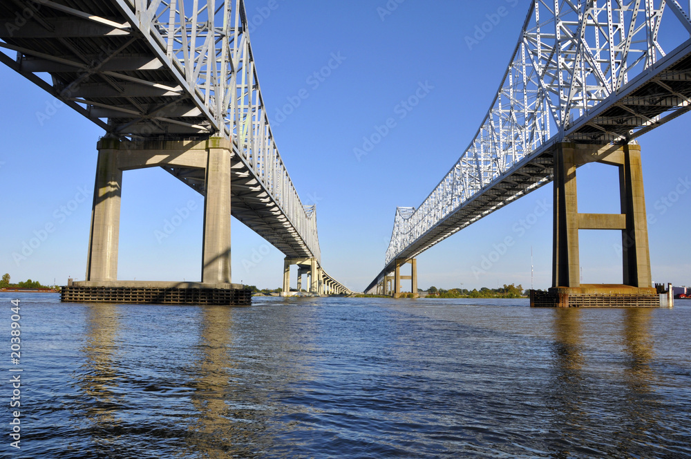 missippi river bridge at new orleans missippi river bridge at new orleans