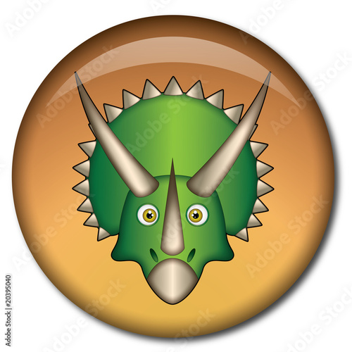 Chapa cabeza de triceratops