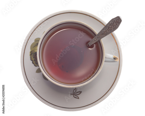 cup of tea isolated on white