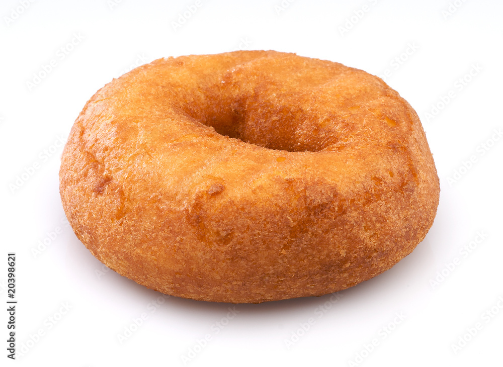 Plain donut isolated on white background Plain donut isolated on white background