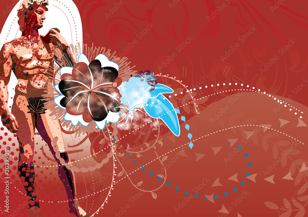 Obraz premium illustration of statue of David