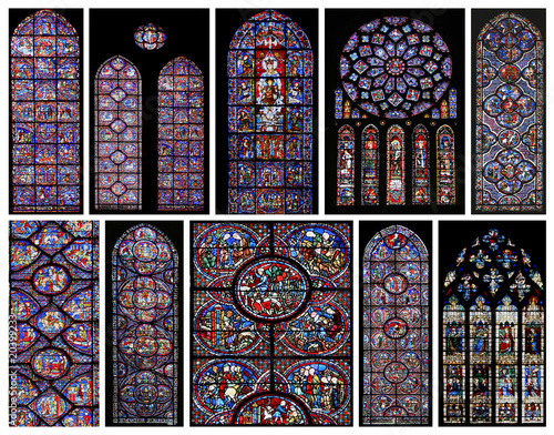 Obraz na płótnie Vitraux de Chartres