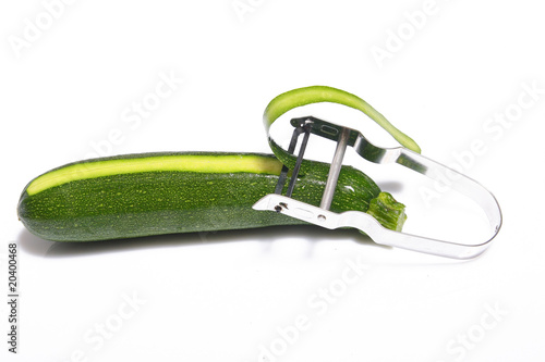 Fotografi Épluchage courgette