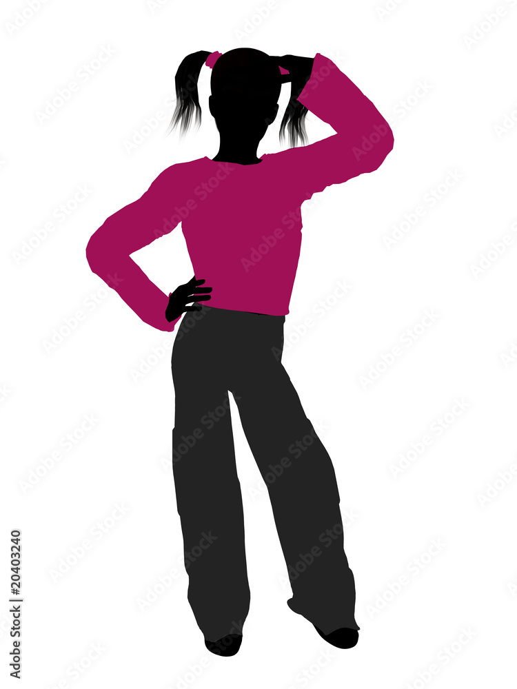 Teenager Illustration Silhouette Teenager Illustration Silhouette