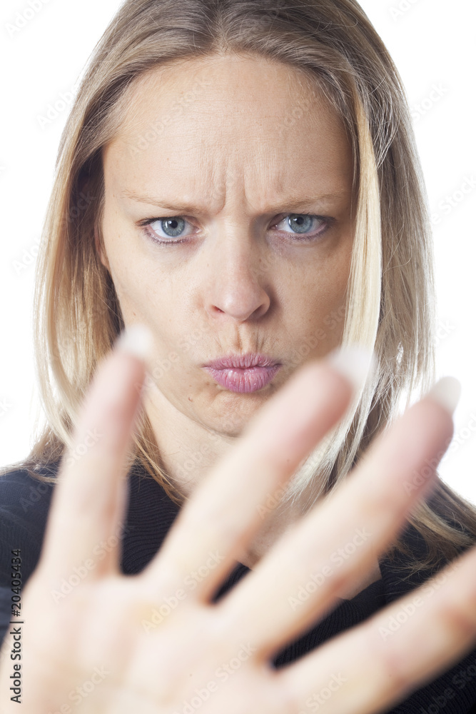 jeune femme refus jeune femme refus