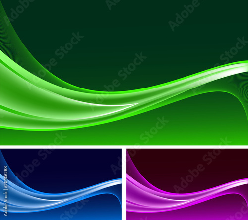 Set of abstract backgrounds vector