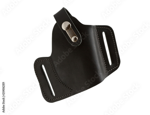 Holster for carrying a pistol.