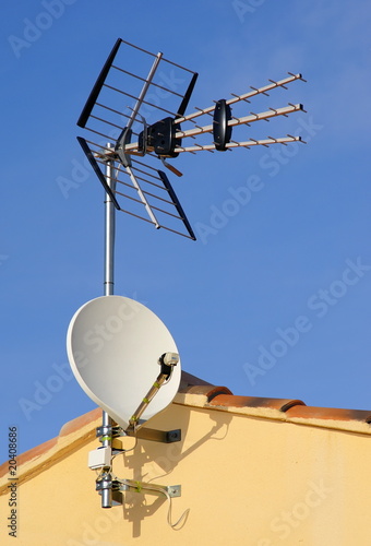 Obraz na płótnie Antennes de télévision