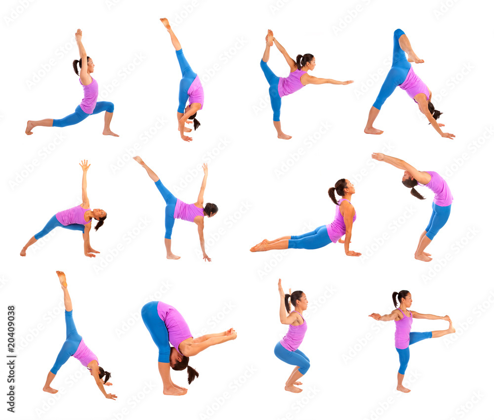 Fototapeta premium yoga poses