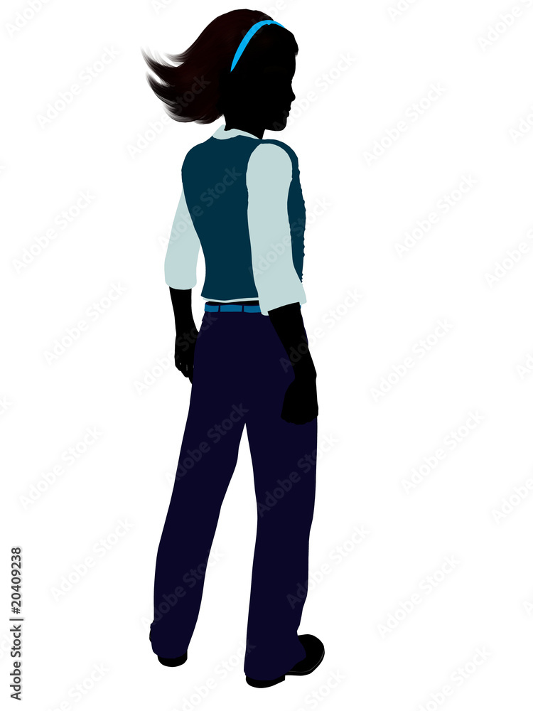 Teenager Illustration Silhouette Teenager Illustration Silhouette