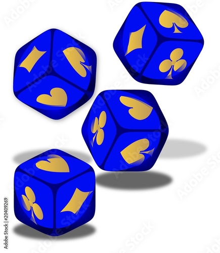DADI POKER BLUE