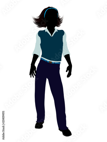 Teenager Illustration Silhouette