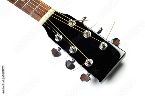 headstock of acoustic guitar © Denis Tabler