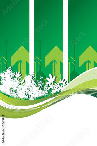 arrow background with a woodland setting
