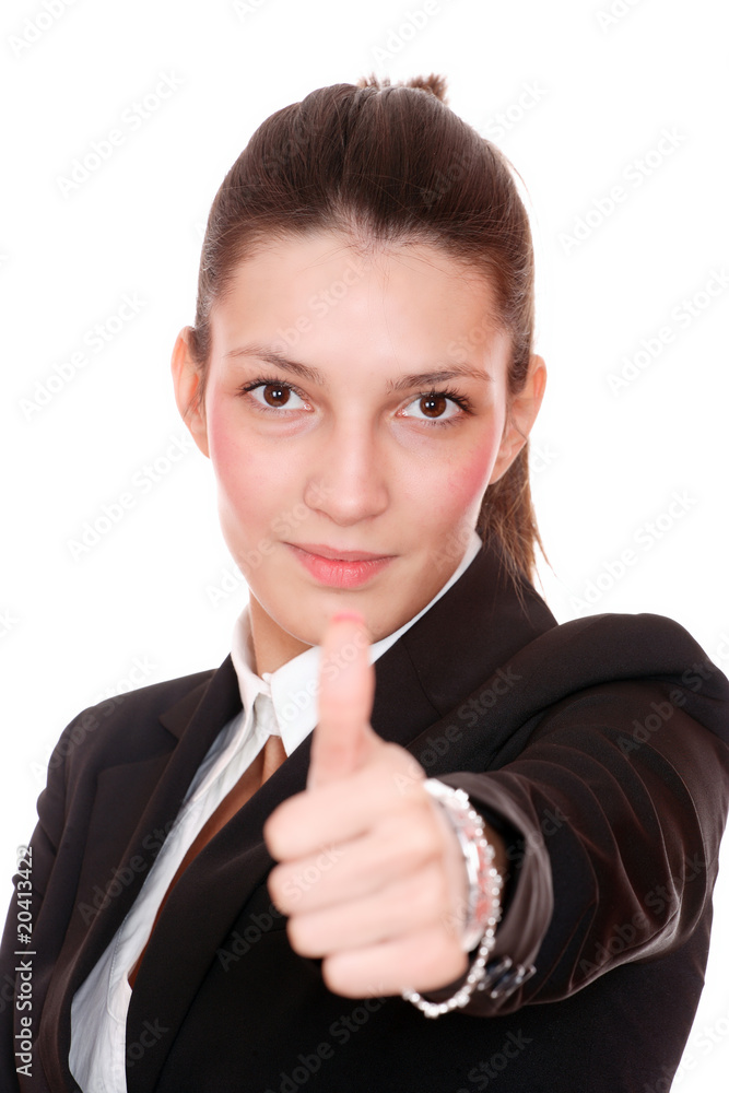 Portrait of a young attractive business woman. Portrait of a young attractive business woman.