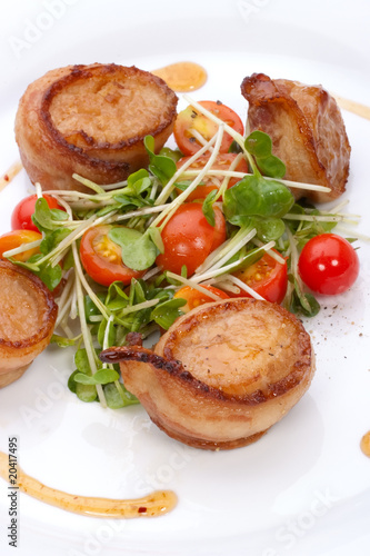 Bacon-Wrapped Ginger Soy Scallops