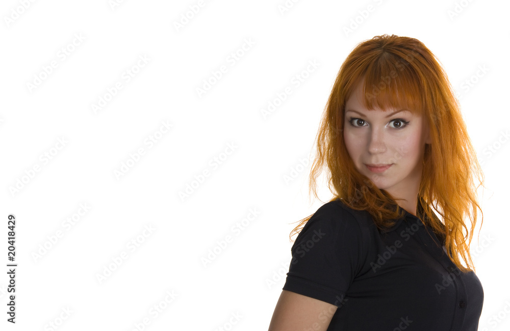 Young red headed woman Young red headed woman